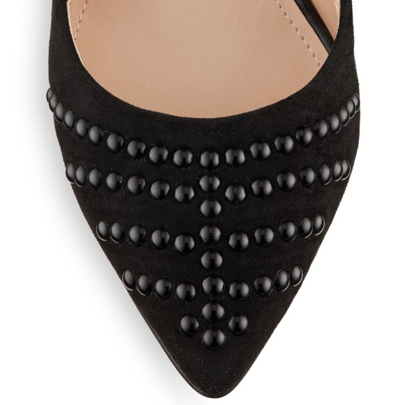 French Connection Studded Suede Pumps Size 4 - Picture 3 of 5